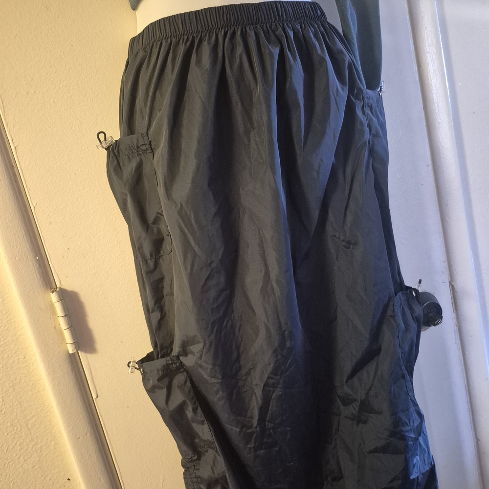 Black Cargo Skirt